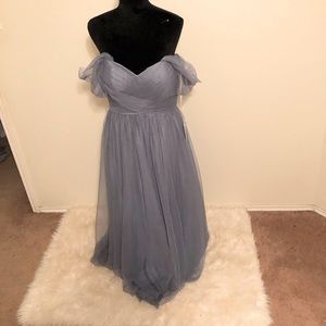 Off the Shoulder Tulle Gown